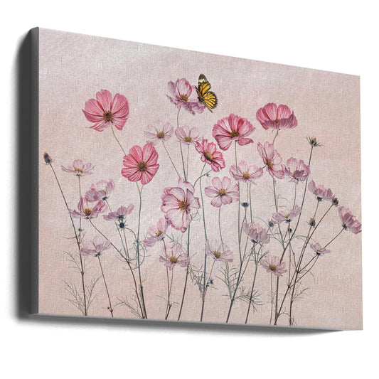 Wandbild Kosmos und Schmetterling