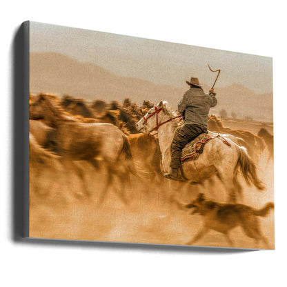 Wandbild Wilde Pferde (alias Yılkı Atları)