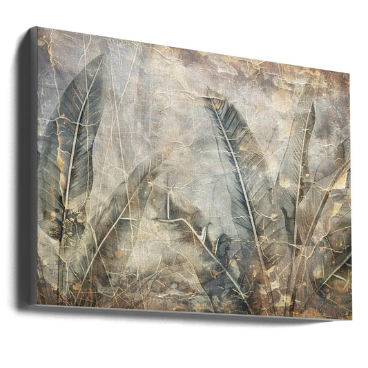 Wandbild Dschungelblätter Kunstillustration Wandbild 09