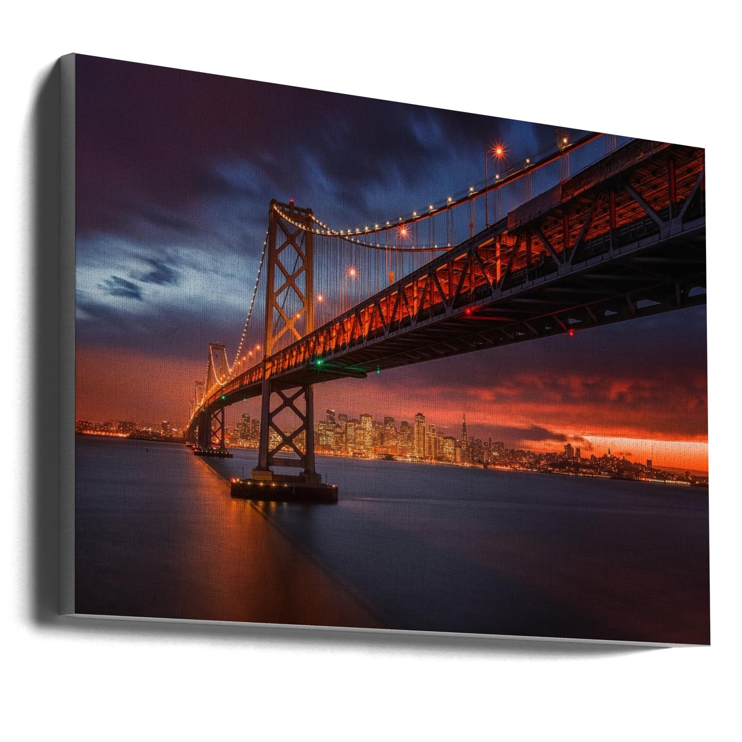 Wandbild: Brand über San Francisco
