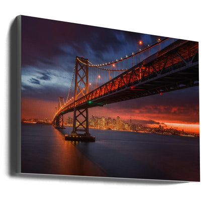 Wandbild: Brand über San Francisco