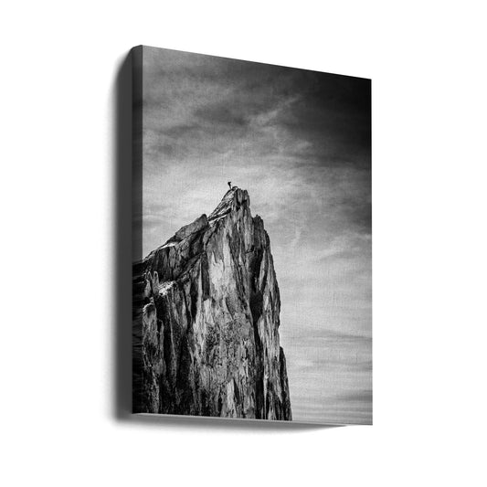 Wandkunst, die zwischen Himmel und Erde balanciert