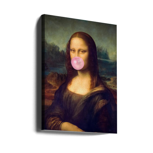 Wandbild Mona Lisa Kaugummi Leinwandbild