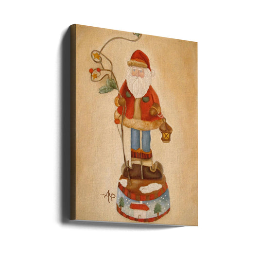 Wandbild „Der Weihnachtsmann kommt“