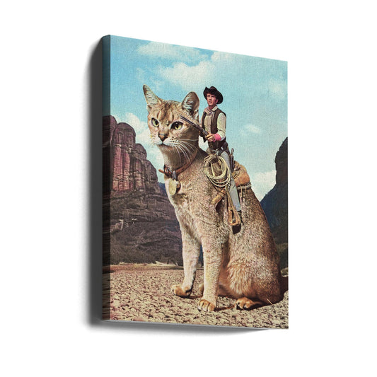 Wandbild Katze Lone Ranger