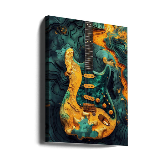 Musik Gitarre 1 Leinwandbild
