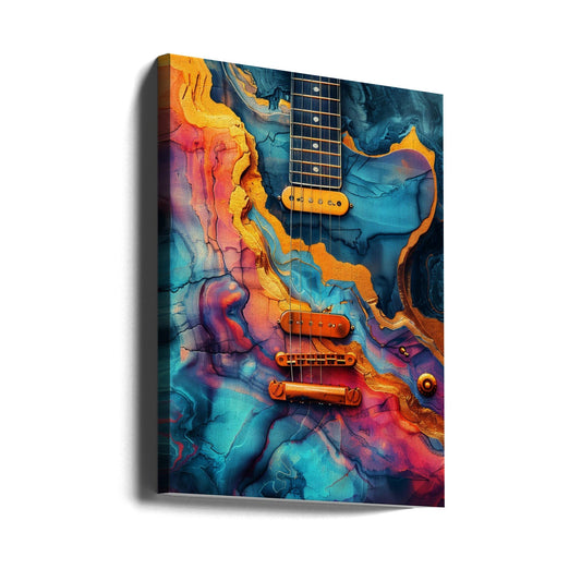 Musik Gitarre 3 Leinwandbild