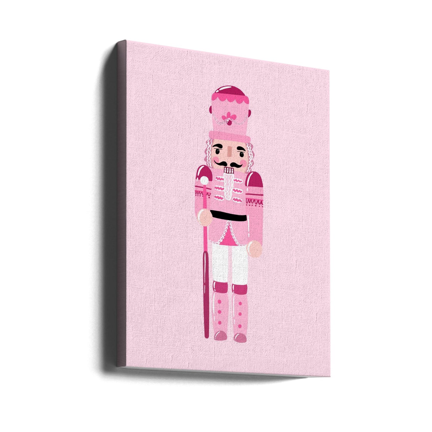 Wandbild Rosa Nussknacker Leinwanddruck