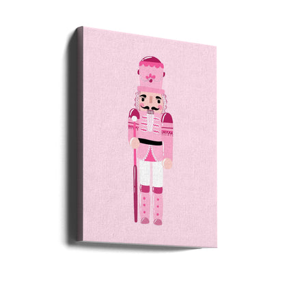 Wandbild Rosa Nussknacker Leinwanddruck