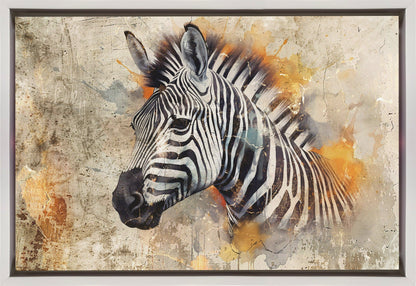 Wandkunst Zebra Tier Vintage Kunst Illustration Wandkunst 06