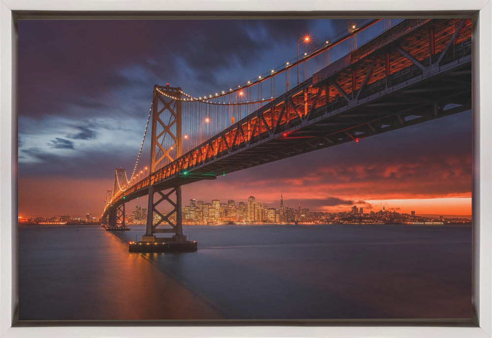 Wandbild: Brand über San Francisco