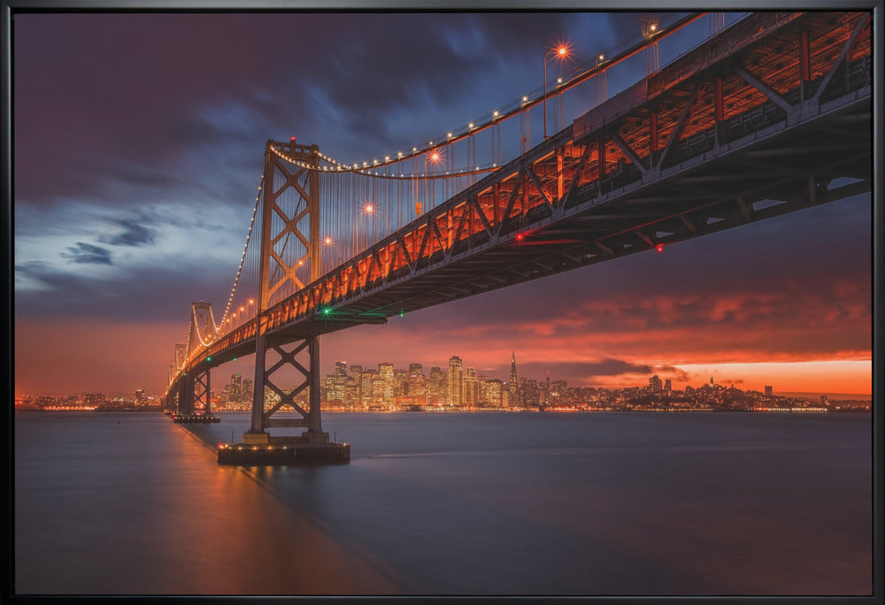 Wandbild: Brand über San Francisco