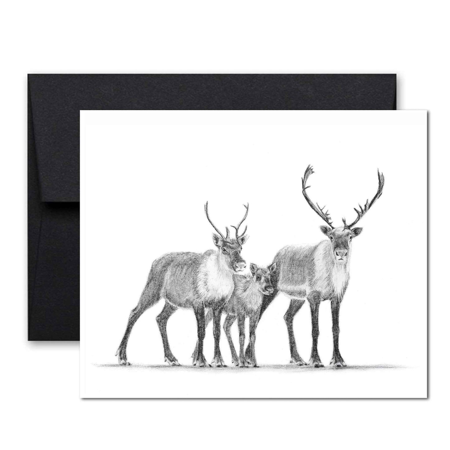 Caribou family Greeting Card