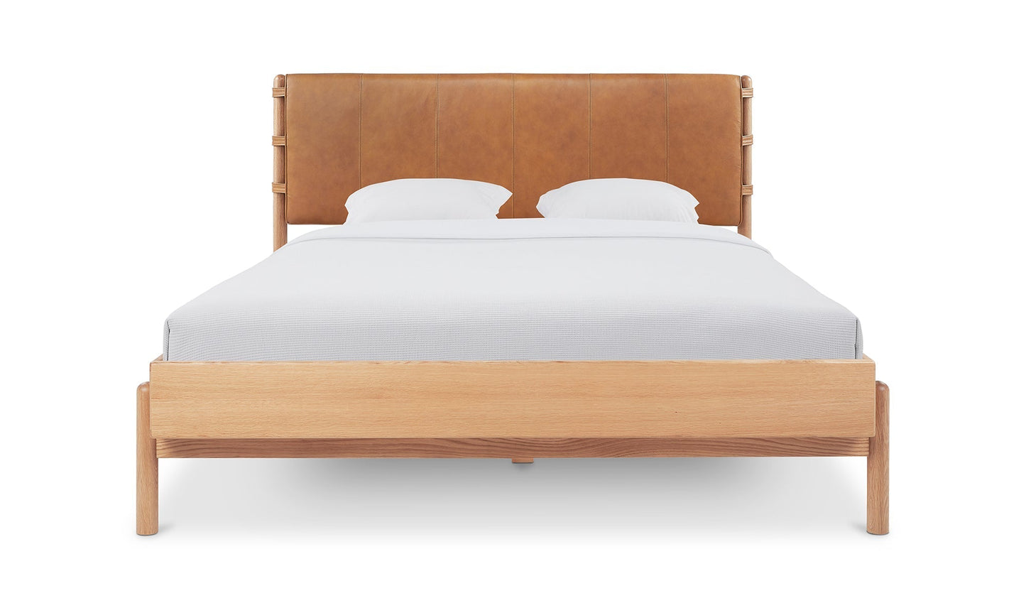 Colin Top-Grain Leather Bed