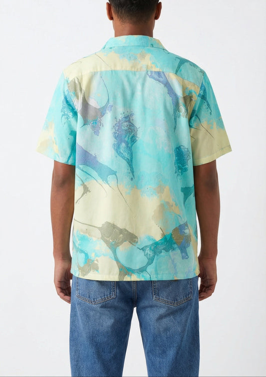 Mid-weight Sea Shells Men's Hawaiian Shirt