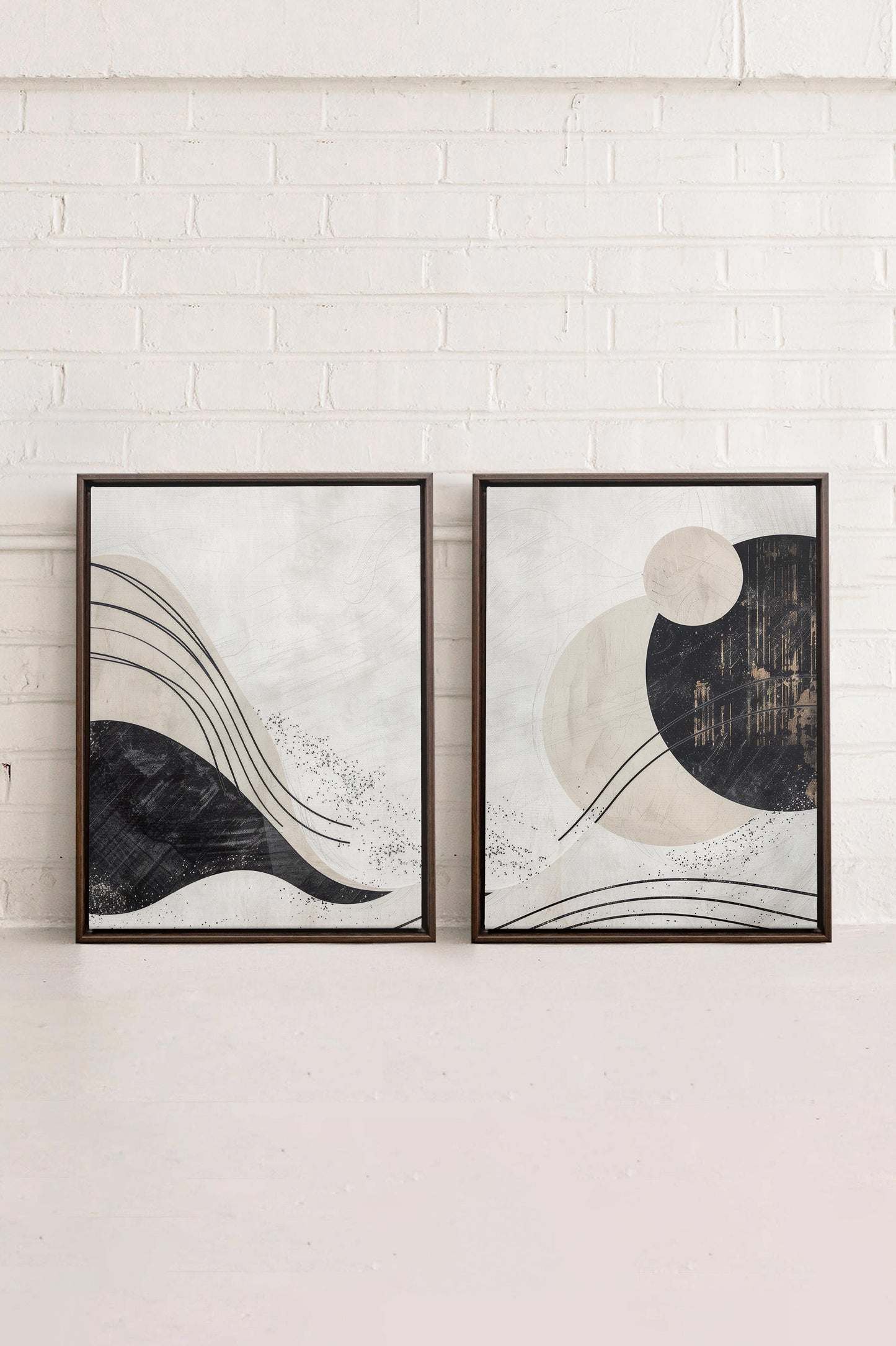 MINIMALIST UNIVERSE DUO (2 Werke auf gespannter Leinwand)