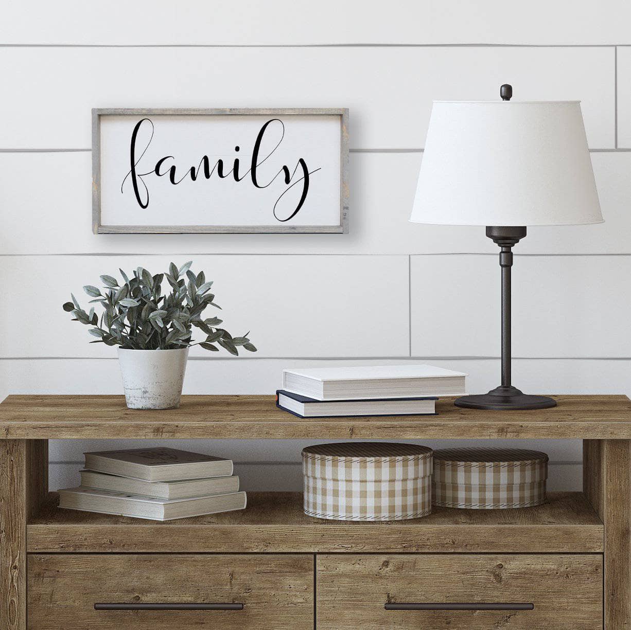 Family Wood Sign - AURABAGS SHOP