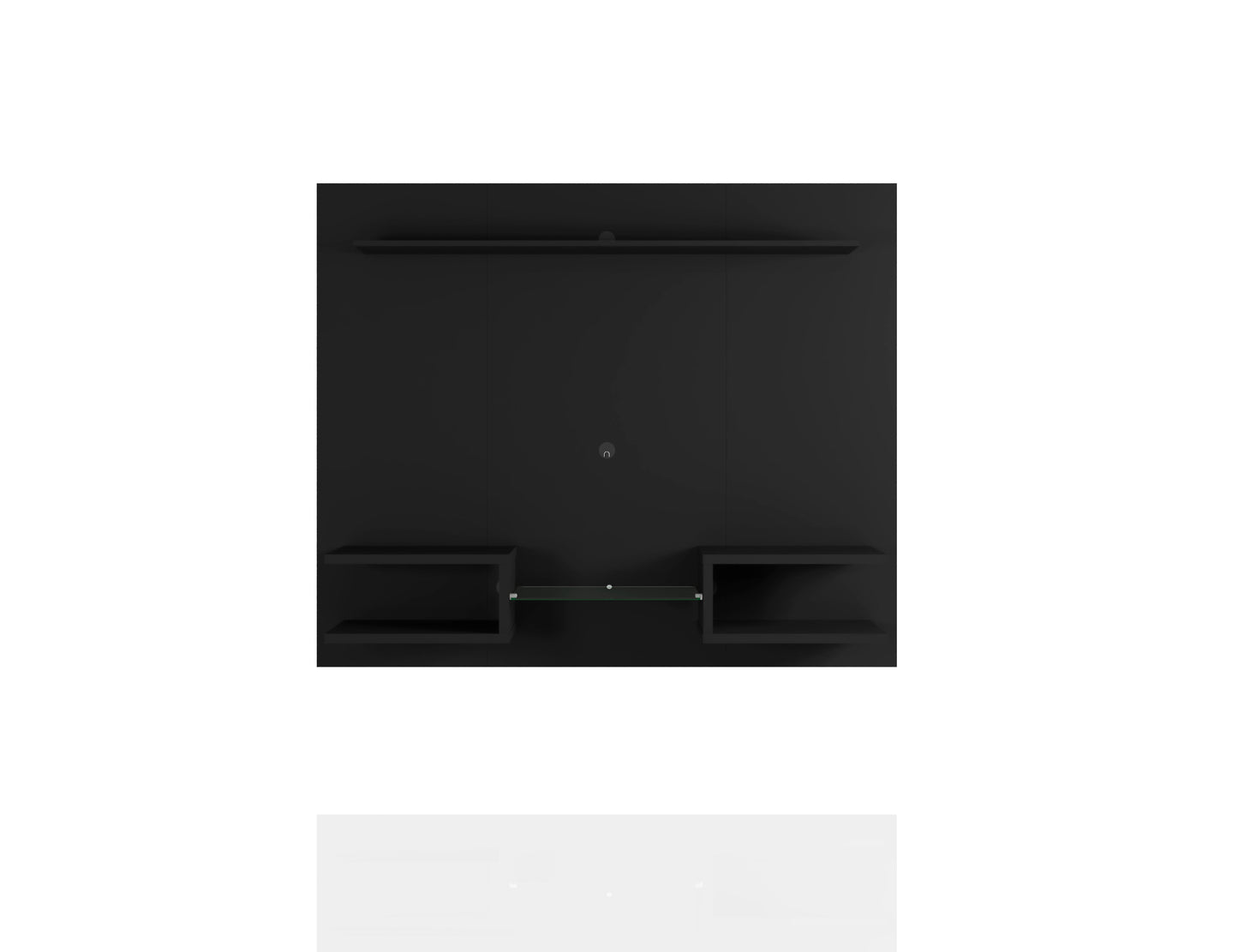 オーガスタ モダンフローティング棚付きエンターテイメントセンター - ブラック