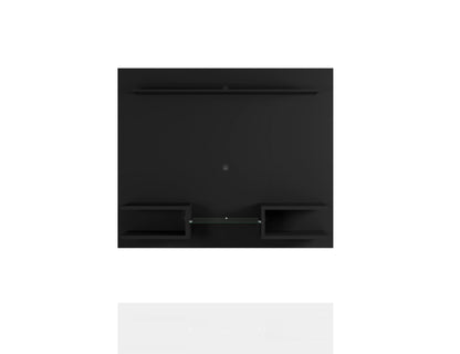 オーガスタ モダンフローティング棚付きエンターテイメントセンター - ブラック