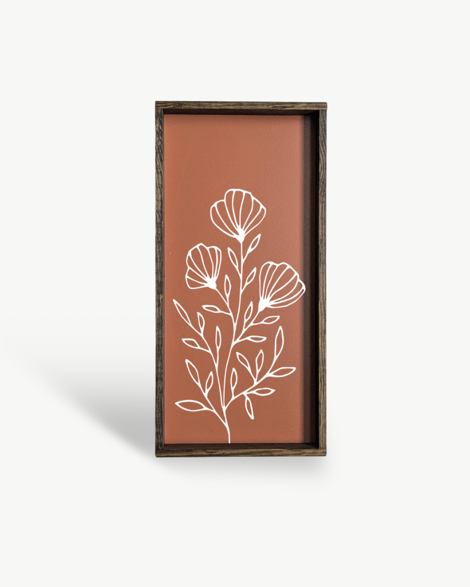 Flower Bouquet Wood Sign - AURABAGS SHOP