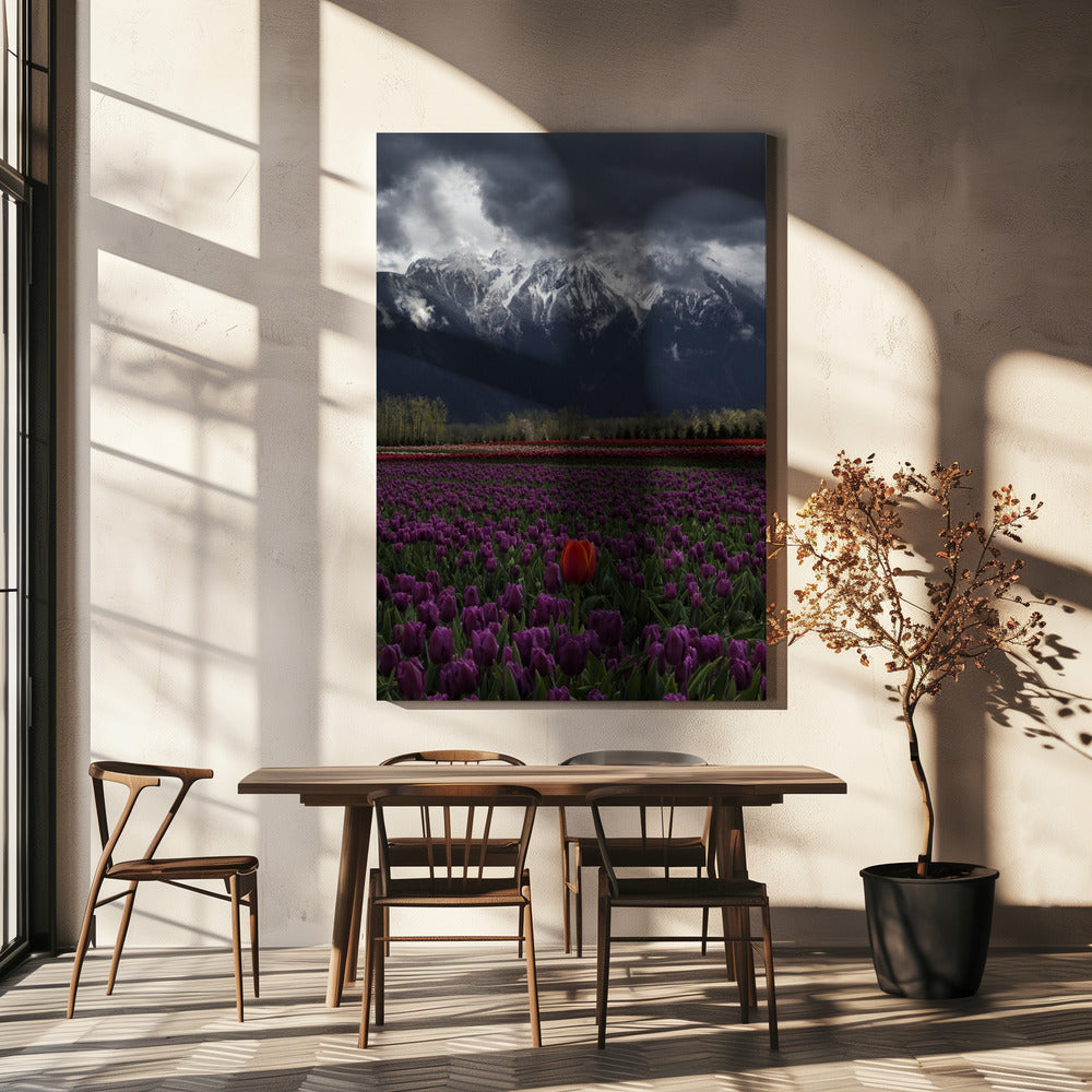 Wandkunst Tulpe in Vancouver, Kanada
