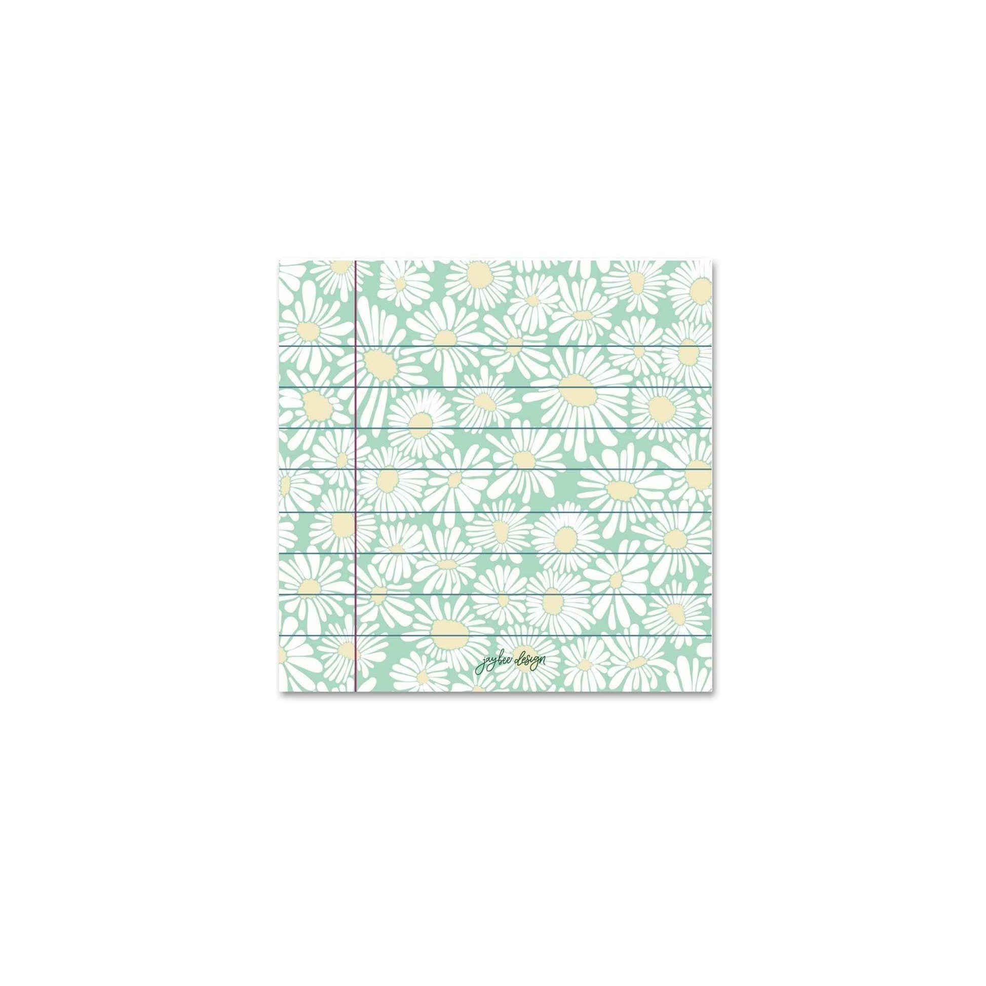 Green Daisies Sticky Notes