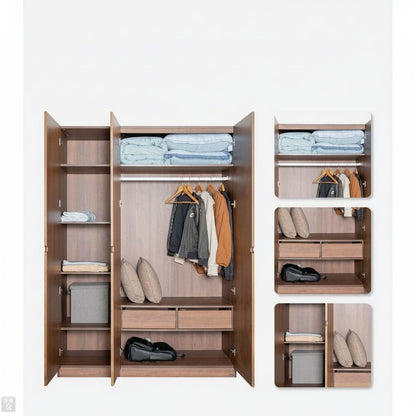 Hobro 301 Three-Door Wardrobe
