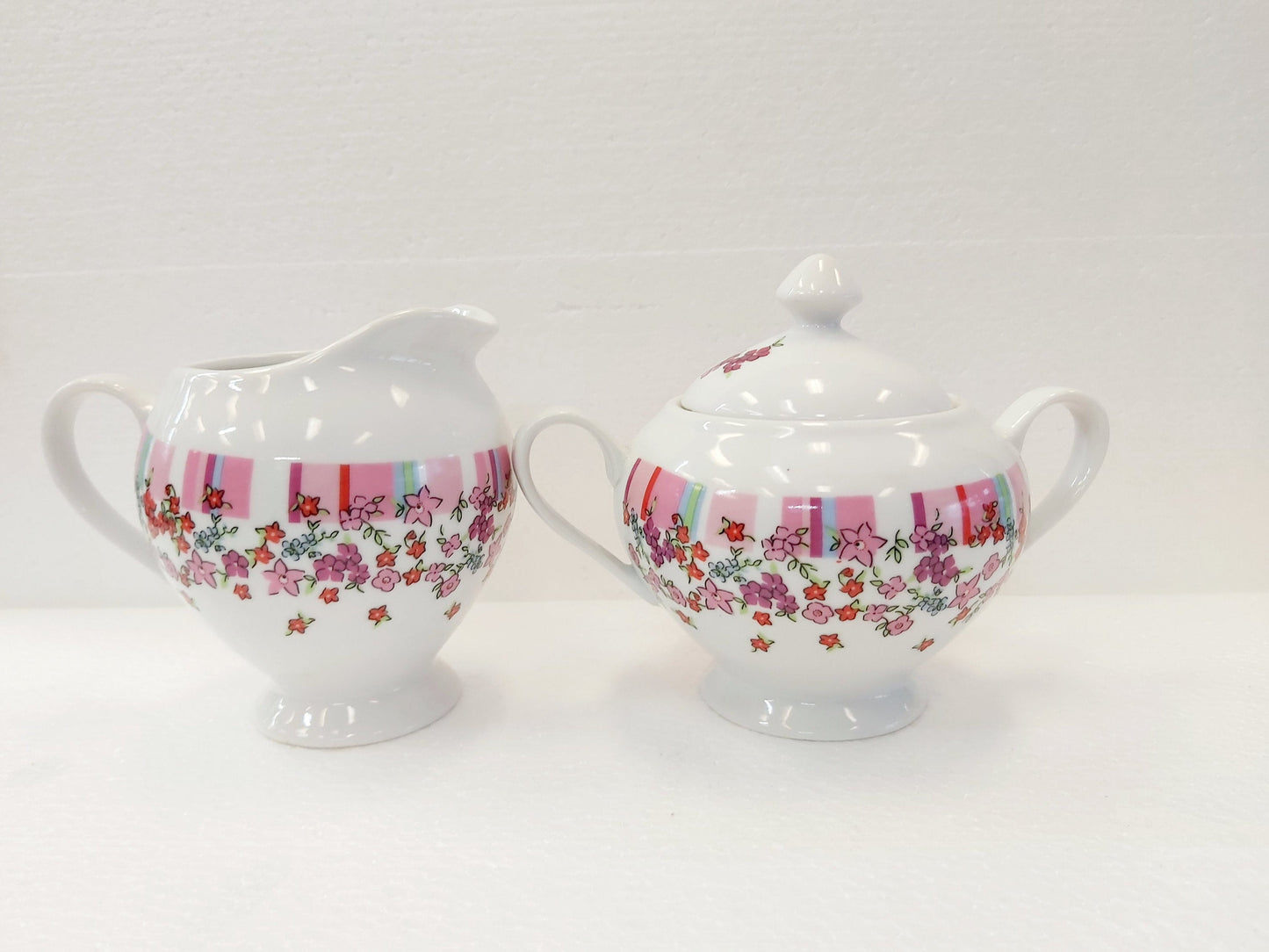 Luminarc Zuckerdose und Milchgießer Set Liberty mit Fuß, 4 Zoll