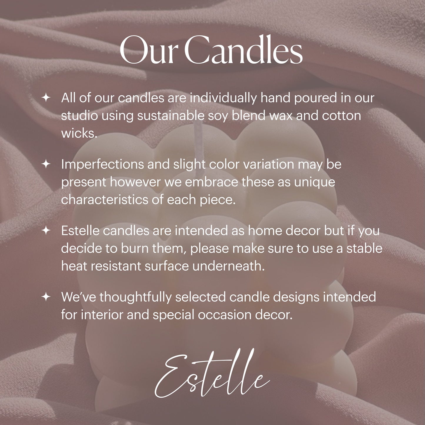 Large Lotus Soy Candle: Handmade Home Decor Gift