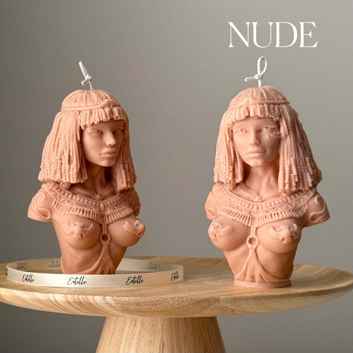 クレオパトラの手作りソイキャンドル：彫刻的なバストアート