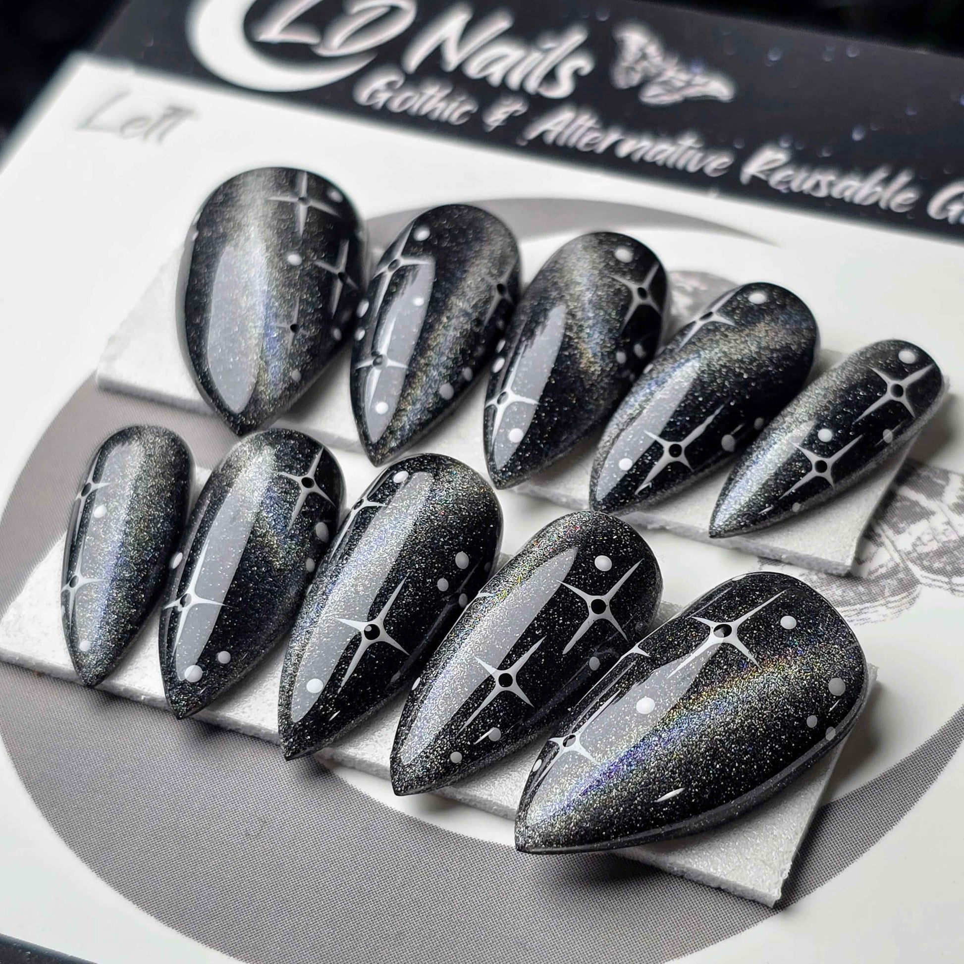 Rainbow Laser Starry Cat Eye