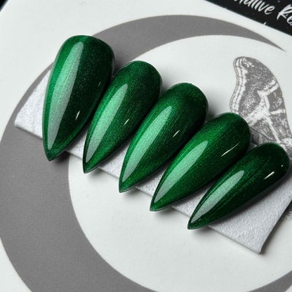 Green Christmas Glass
