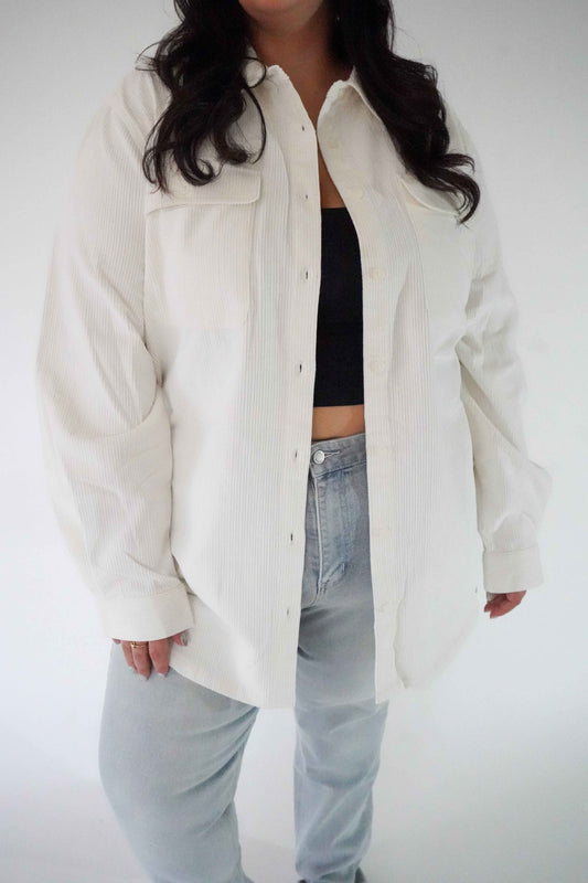 Jacket corduroy - Crème