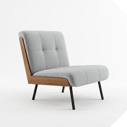 Kyler Mid-Century Modern Slipper Chair