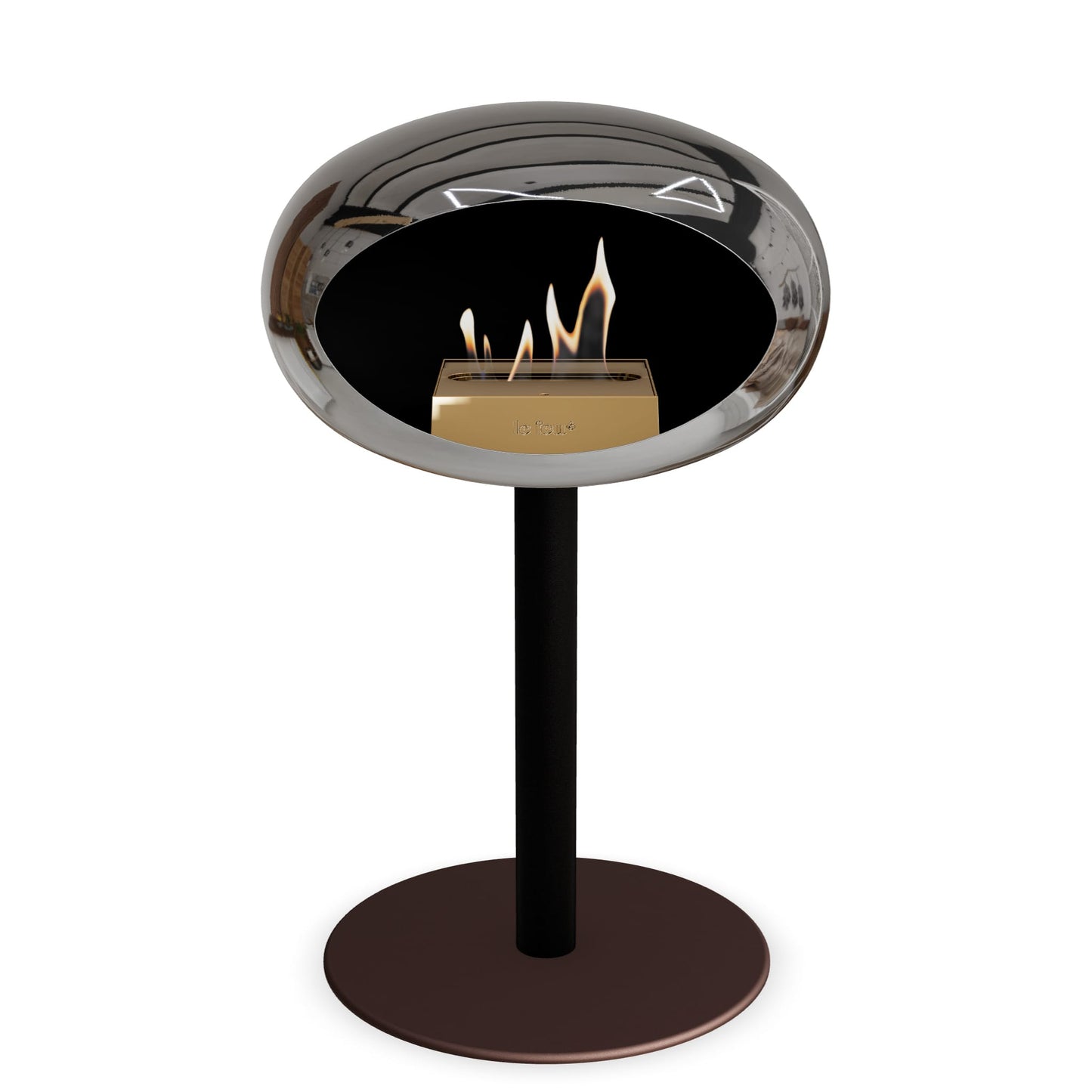Le Feu Steel Low Dome <br>Chromed Silver