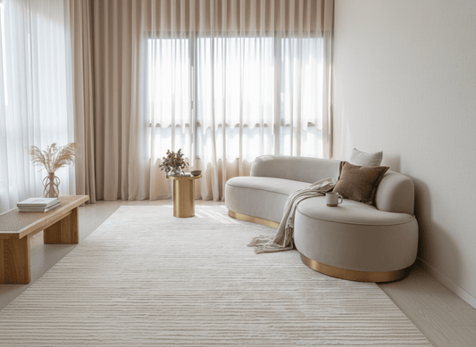 Linear Weave Handcrafted Area Rug