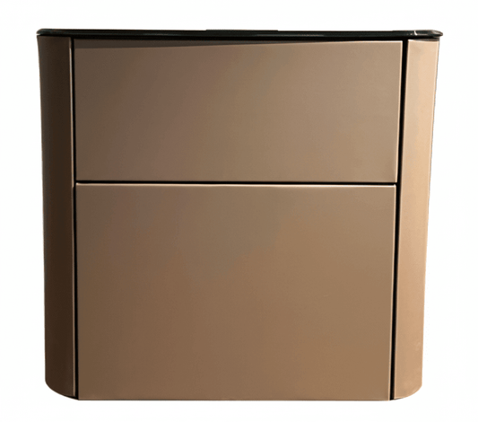 Malaga Two-Drawer Bronze Bedside Table