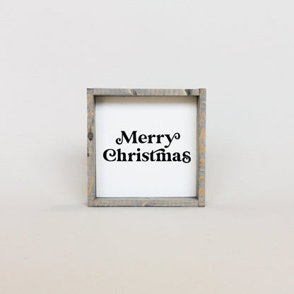 メリークリスマス ミニ木製看板