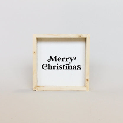 メリークリスマス ミニ木製看板