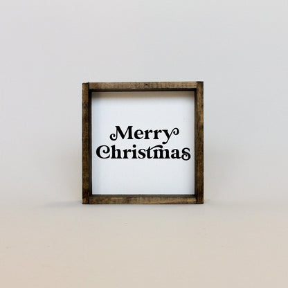 メリークリスマス ミニ木製看板