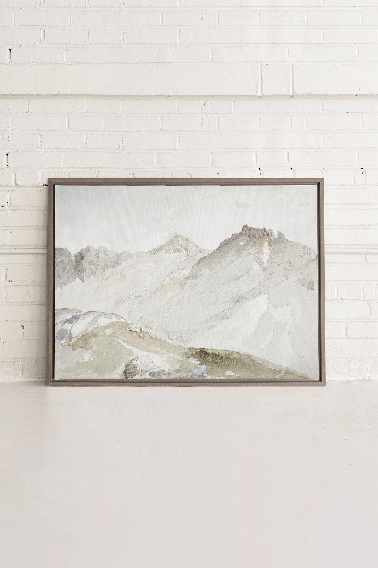 MOUNTAIN VIEW, Mischtechnik auf Leinwand