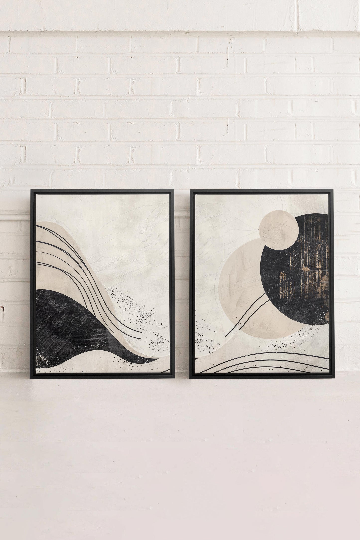 MINIMALIST UNIVERSE DUO (2 Werke auf gespannter Leinwand)