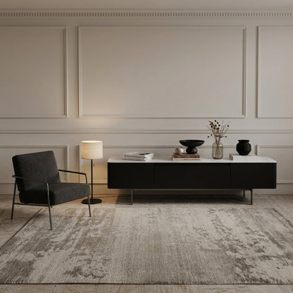 Olomouc Black and Marble Media Console