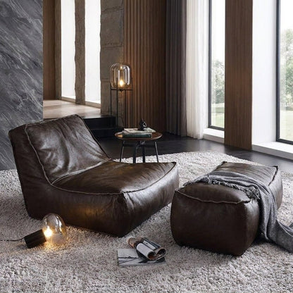 P02 Single Sofa & Ottoman Set