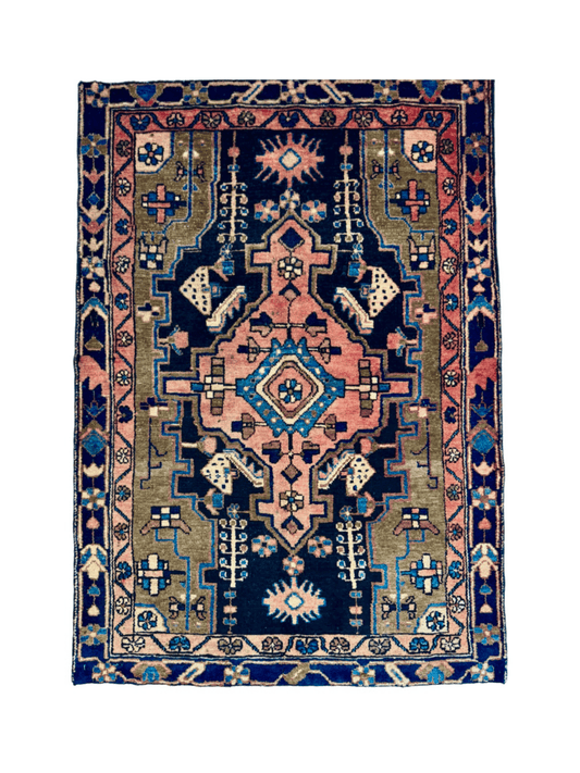 Persischer Hamadan Teppich | 3' 1” x 4' 5"