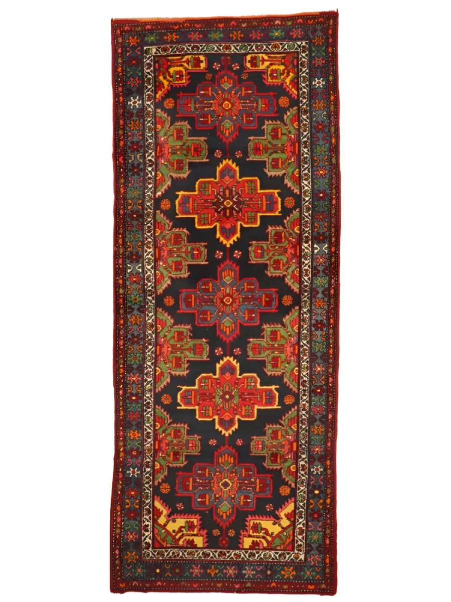 Persischer Hamadan Läufer Teppich | 104 x 251 cm