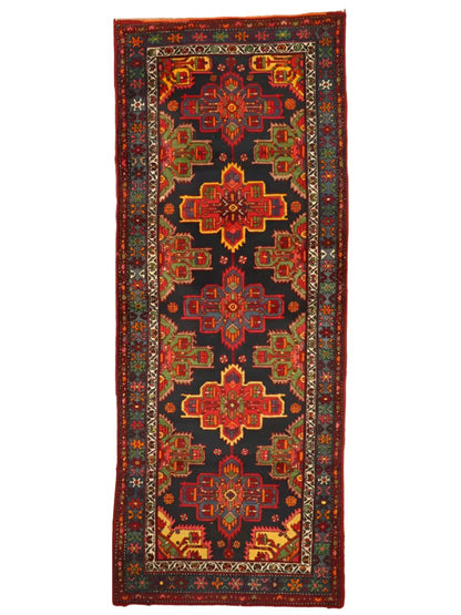 Persischer Hamadan Läufer Teppich | 104 x 251 cm