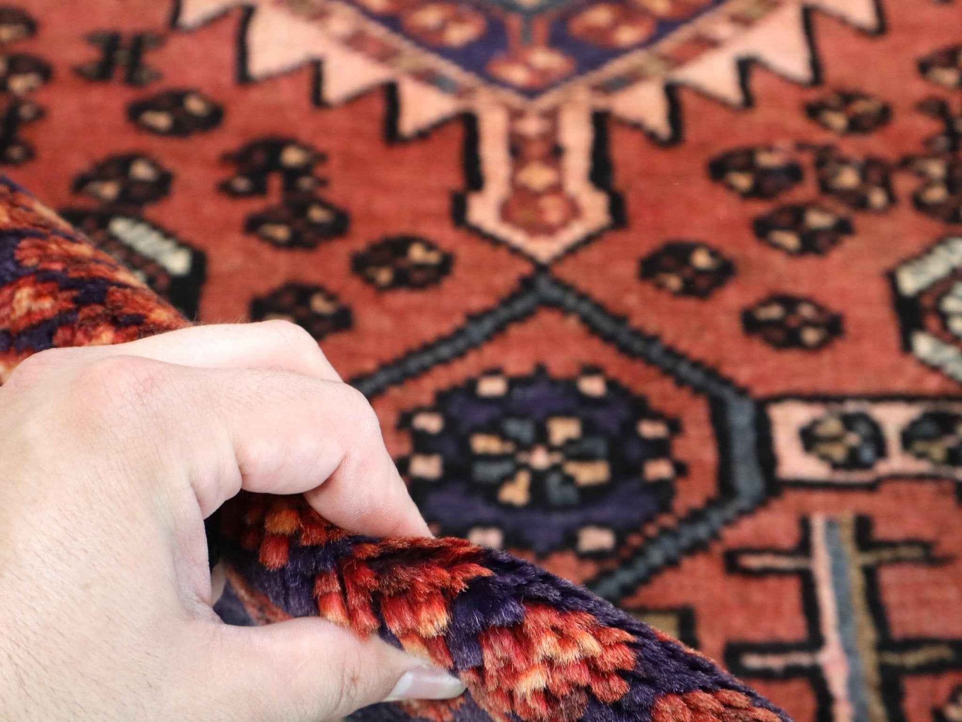 Persian Hamedan Rug | 2' 9” x 6'