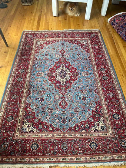 Persian Kashan (or Yazd) Rug | 6' 6" x 4' 6"