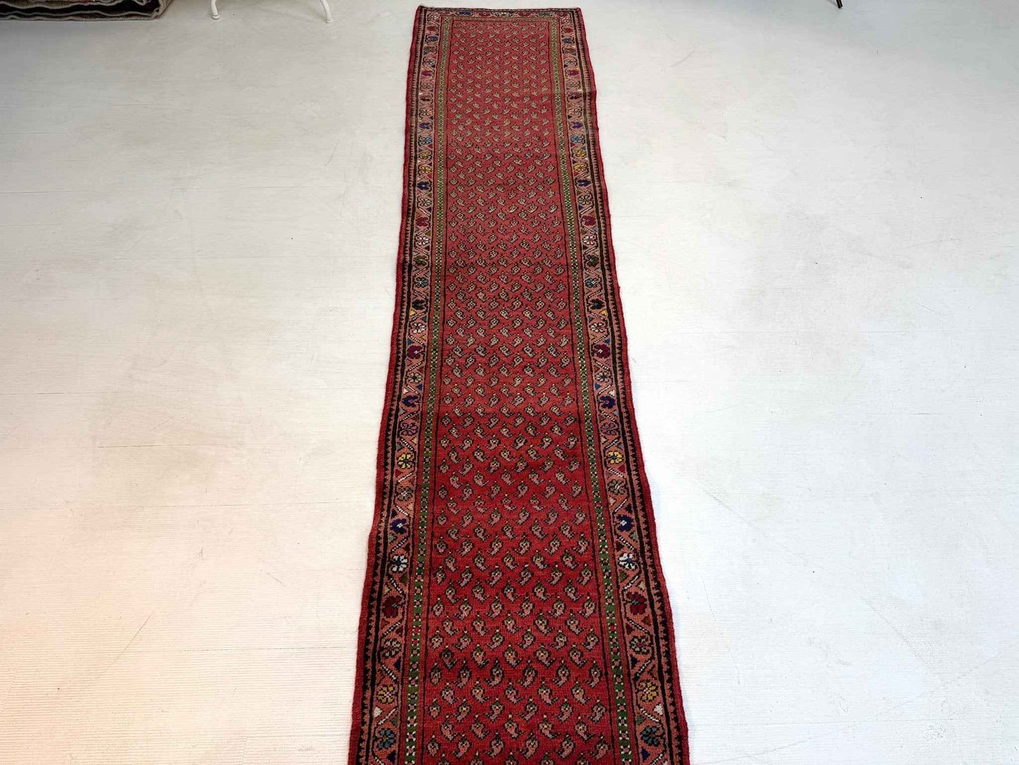 Persian Mir-Boteh Runner Rug | 2' 1” x 9' 5"